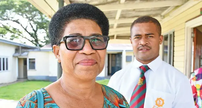 Widow Salanieta Rawaileba with son Mulase Rawaileba on October 29, 2024. Photo: Ronald Kumar