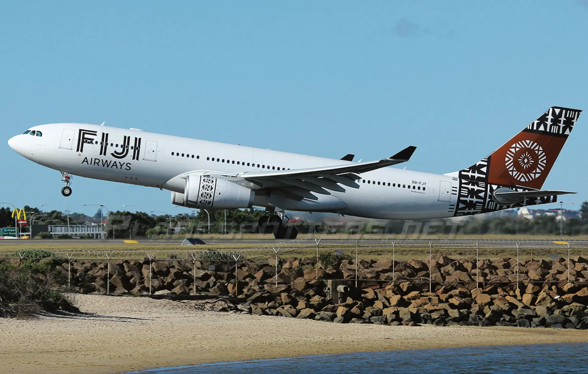 A Fiji Airways Boeing 737 plane.