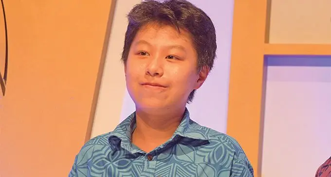 Vicky Wu, winner of the Young Male Athlete award Photo: Ronald Kumar.