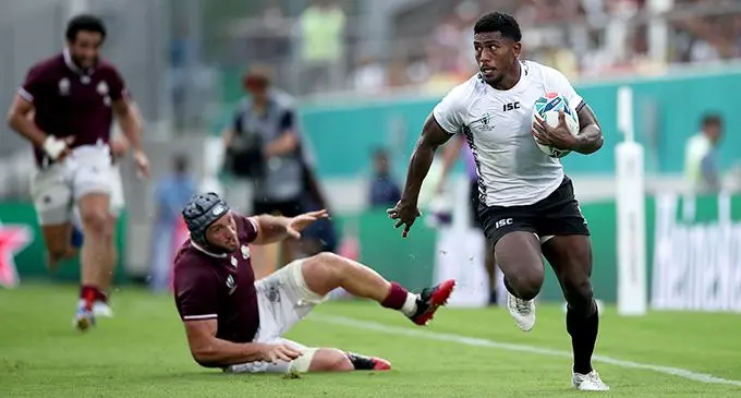 Fiji Airways Flying Fijians halfback Frank Lomani.  