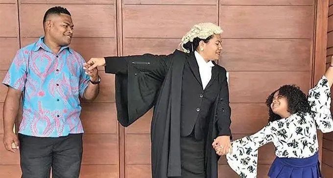 From left to right: Apisai Bavadra, Linda Bavadra and their daughter Deborah Shakainah Mary Bavdara.