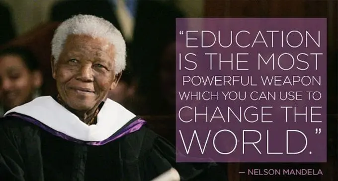 The late Nelson Mandela. 