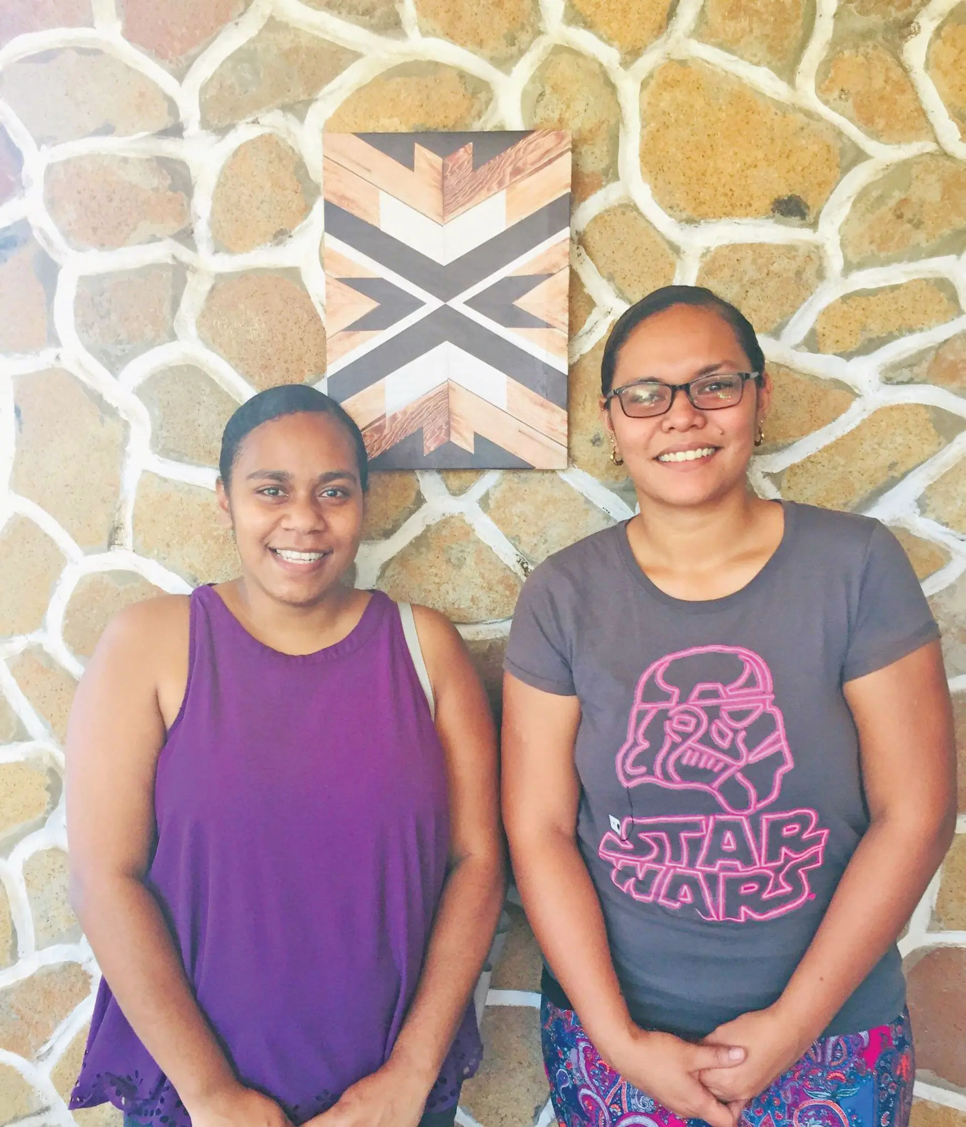 Bernadine Wye (left) and Morica Young