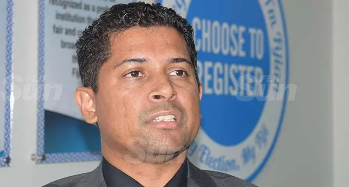 Registrar of Political Parties Mohammed Saneem on September 2, 2020. Photo: Ronald Kumar