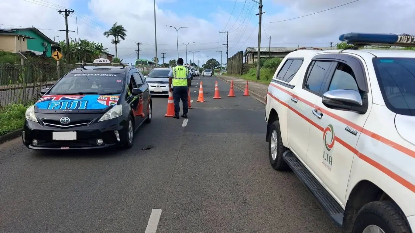 Land Transport Authority road safety education and enforcement officers raise awareness on driver fatigue and safe driving practices in the Northern Division. 