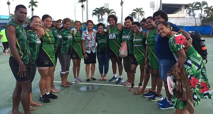 Lomaiviti Ovalau team  that won the Suva Netball Association open women final on April 15, 2023. Photo: Ioane Asioli.
