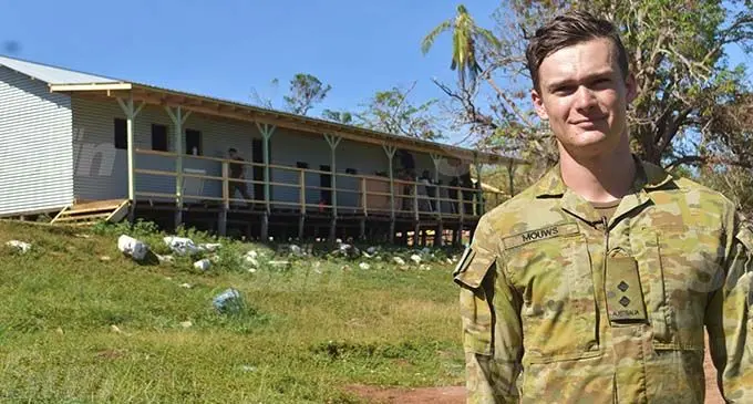 Australian Defence Force (ADF) Officer in Charge of activities Lieutenant Ryan Mouws. Photo: Shratika Naidu