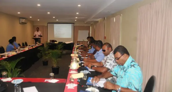 Administrators and Market officials of the 10 municipal council in the western division at the workshop at Tanoa Waterfront Hotel yesterday. Photo: Charles Chambers