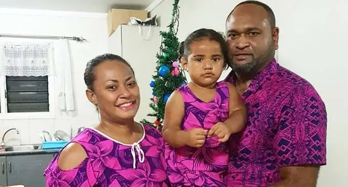 Dr Viliame Matatolu with his wife, Dr Finau Matatolu and their daughter, Nawela Matatolu.