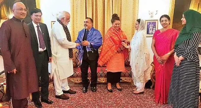 Fiji High Commissioner to India, Yogesh Punja called on the Prince of Arcot Mohammed Abdul Ali, at the latter’s ancestral official residence in the city on Tuesday. Photo: Express