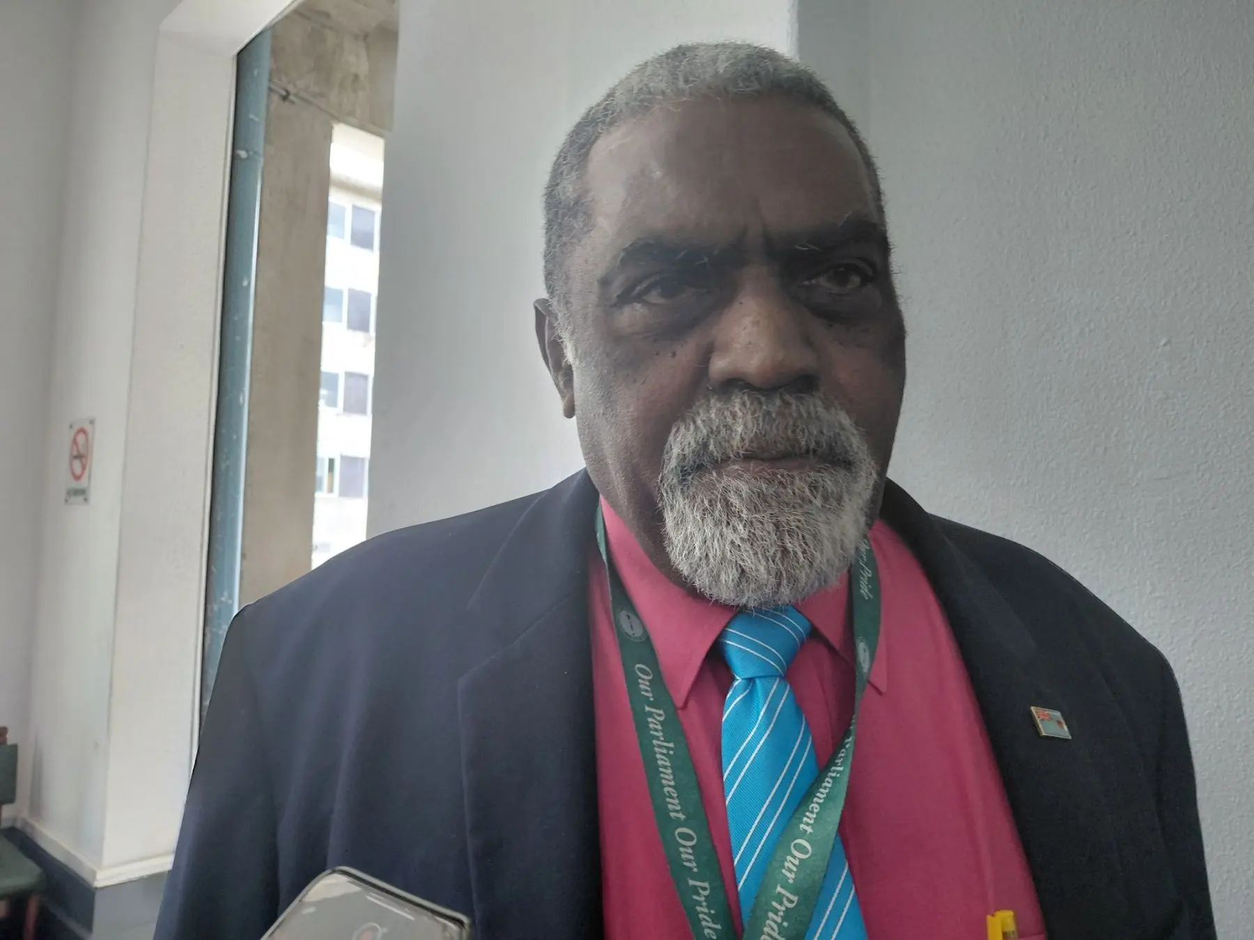 Minister for Agriculture Tomasi Tunabuna speaks to reporters on November 6, 2025. Photo - Kaneta Naimatau