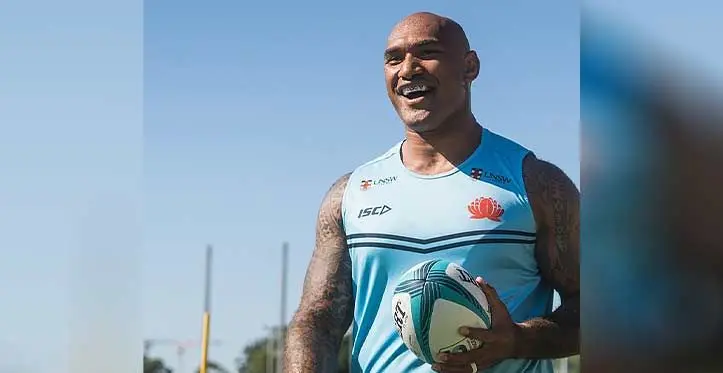NSW Waratahs and Flying Fijians winger Nemani Nadolo during training in Sydney, Australia. Nadolo has confirmed that he will be retiring at the end of the year. Photo: NSW Waratahs