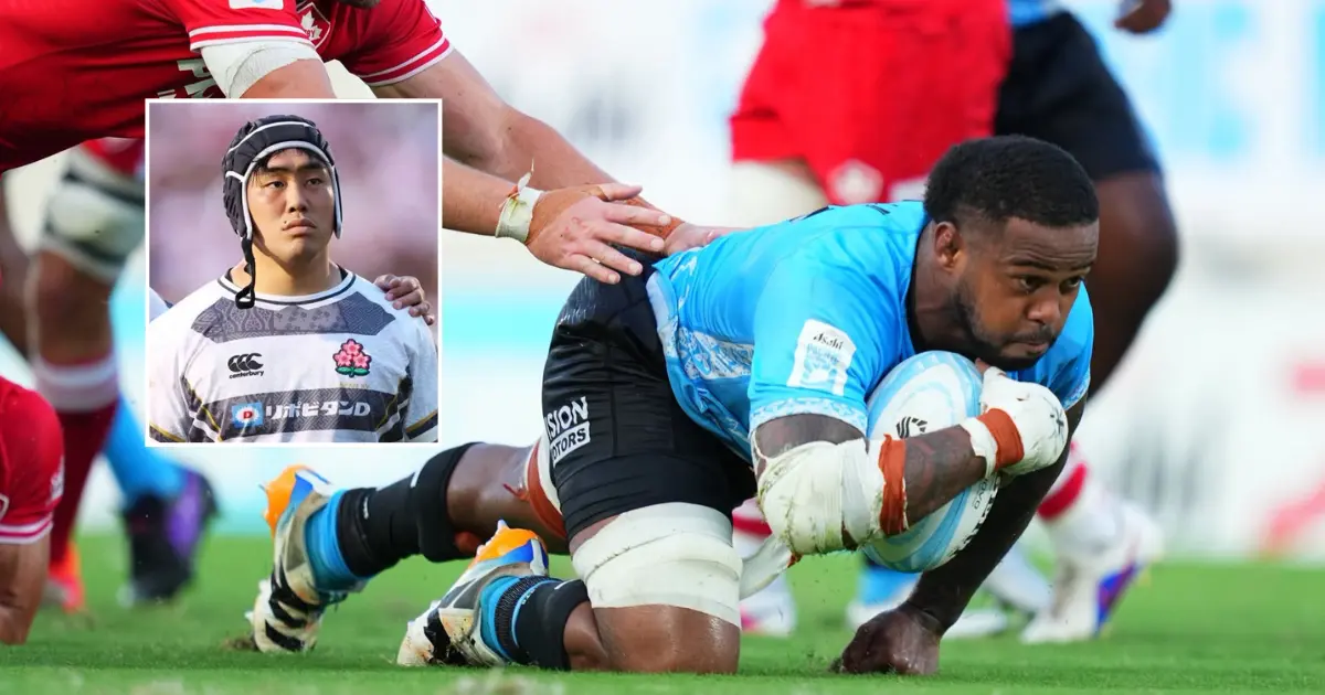 Motikay Murray and Japan hooker Mamoru Harada 