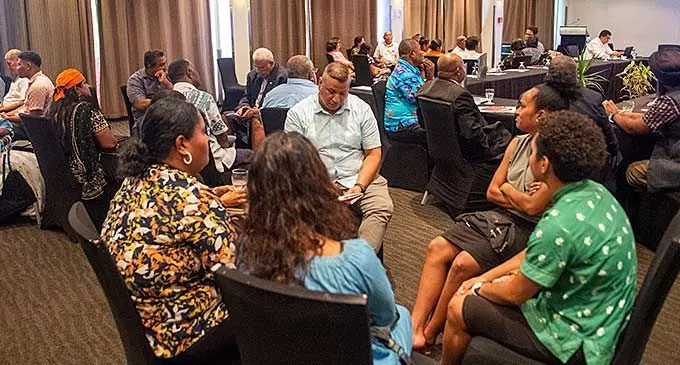 Participants of the Proposed Casino Consultation Project at the Holiday Inn Suva on January 17, 2024. Photo: Leon Lord