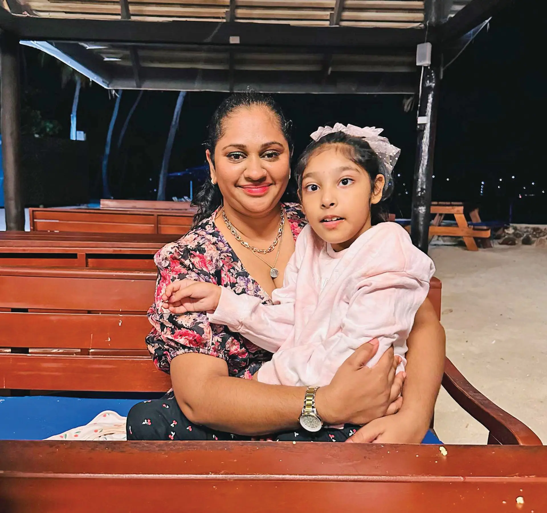 Sonia Shainaaz, with her 10-year-old daughter Aarna Sen. 