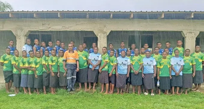 Members of the Vaturu Barbarians team in Nadi. Photo: Waisea Nasokia