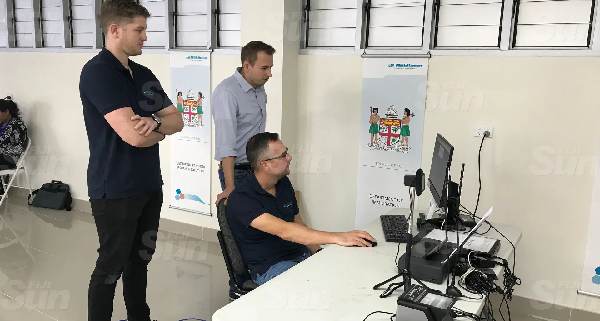 Machines for printing and issuing of the new ePassports being set up at the New Immigration Office at Amra Street in Walu Bay. Photo: Shalveen Chand