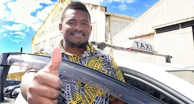 Taxi driver Samuela Namasia, 23, in Suva on October 12, 2021. Photo: Ronald Kumar