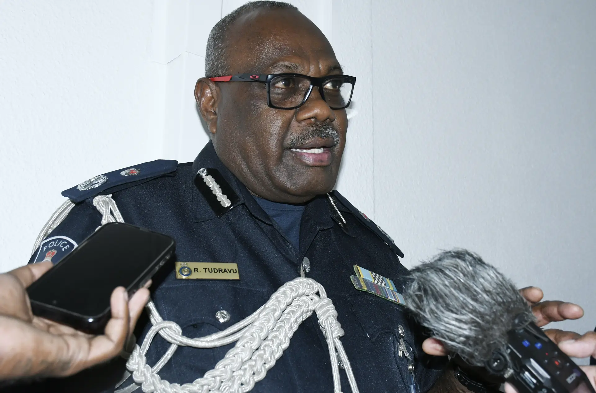 Commissioner of Police Rusiate Tudravu.
