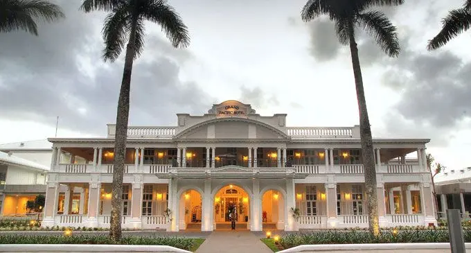 The Grand Pacific Hotel in Suva restored to its former glory.  