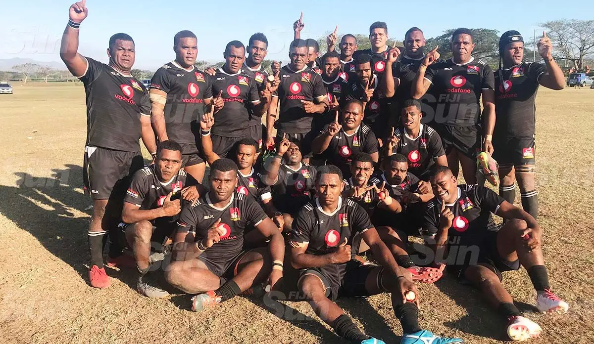 Winning run ... Ba rugby players celebrate after beating Malolo 17-12 in the Vodafone Vanua Championship at the Ba Market ground on September 4, 2020. Other results- Women: Ba 53-17 Malolo, U19: Ba 33-0 Malolo. Photo: Waisea Nasokia