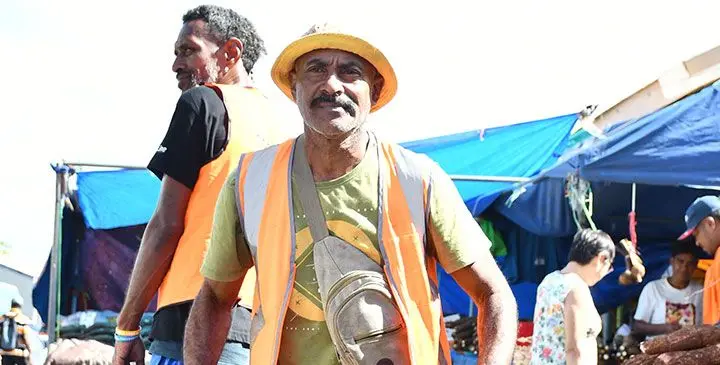 Eliki Toto outside the Suva Municipal Market on May 16, 2025. Photo: Ronald Kumar