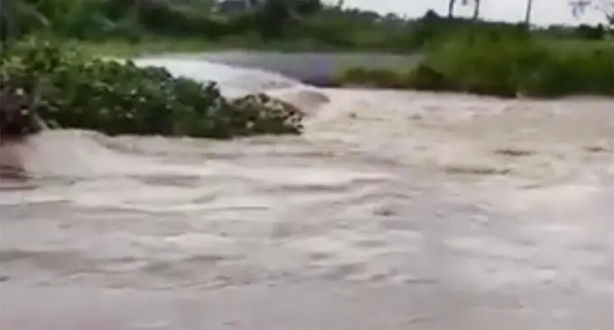 Flooded Toga Crossing in Nausori.