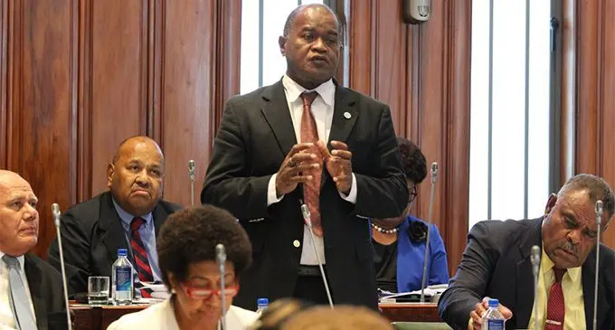 SODELPA MP Niko Nawaikula in Parliament on March 7, 2018.  Photo: Parliament of Fiji