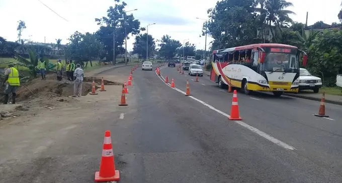 Road reinstatement works to begin by the FRA along Ratu Mara Road following the Nabua Sewer Trunk Repair (Supplied by FRA)
