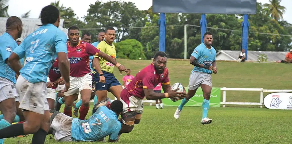 Action between Lautoka and Suva during their InKK Farebrother Sullivan Trophy challenge match at Lawaqa Park in Sigatoka on May 18, 2024. Photos: Waisea Nasokia