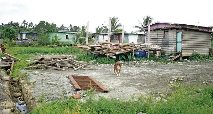 One of the houses dismantled at Waidamudamu Settlement in Nausori in November last year. Photo: Ronald Kumar