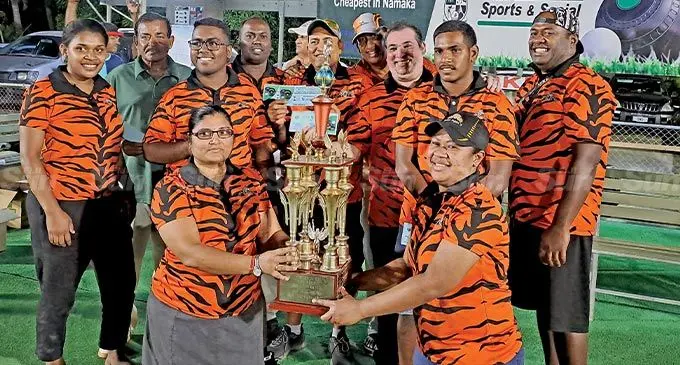 Wild Tigers with the Consumer Supermarket Nadi Businesshouse title at the Nadi Sports and Social Club on August 4, 2022. Photo: Waisea Nasokia