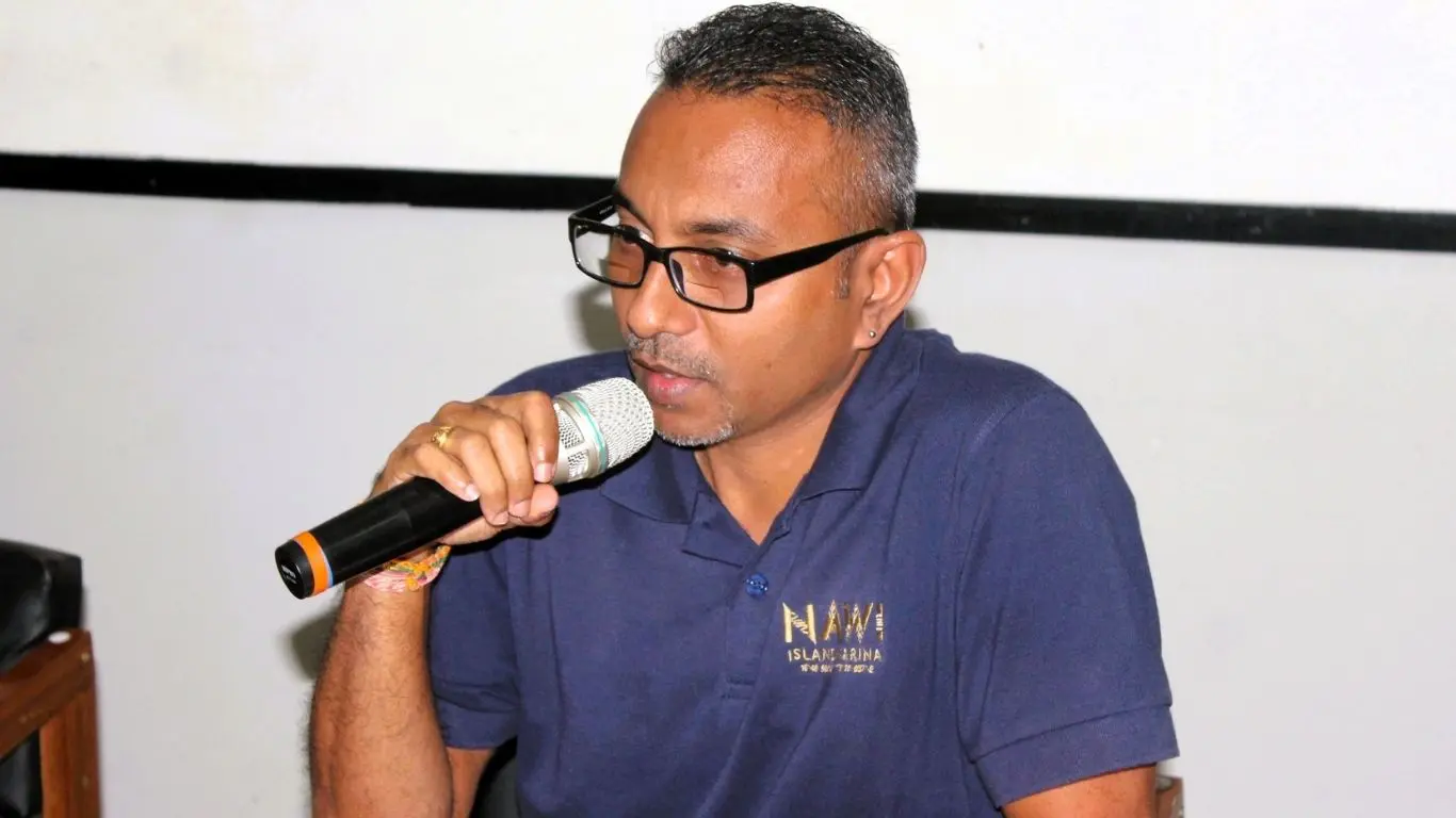 South Pacific Marine LTD general manager, Jitendra Prasad, gives his oral submission during the public consultation on review of the security industry act 2010 in Labasa on August 13, 2026. 