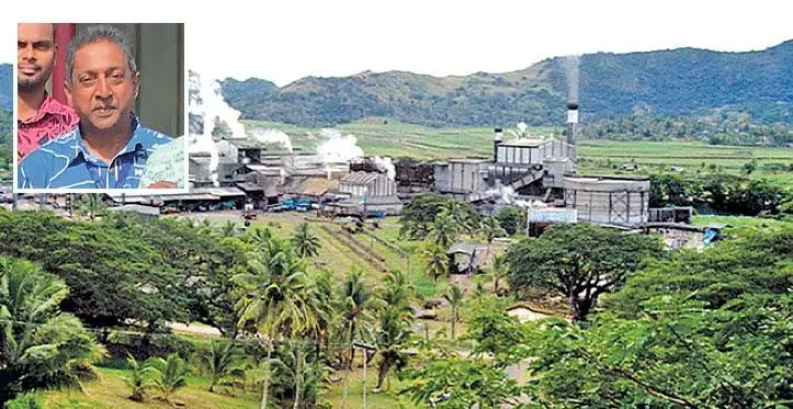 Labasa sugar mill. Inset: Prem Naidu