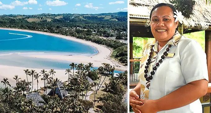 Cuvu beach in Nadroga and Vanua Levu native, Taina Tauyavu, is the reservations manager at Outrigger Fiji Beach Resort, on the Coral Coast.