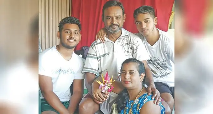 Shavesh Prasad, Sachendra Prasad (father), Shavin Prasad and Rohini Lata (mother).