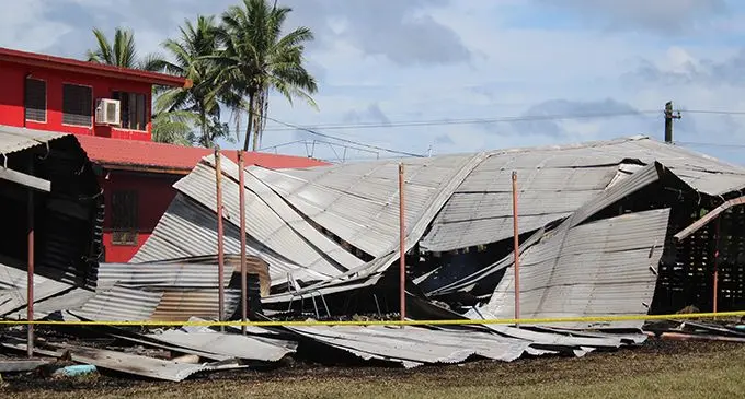 Part of the  Vuci Methodist School was destroyed in a fire on February 15, 2019. Photo: Simione Haravanua