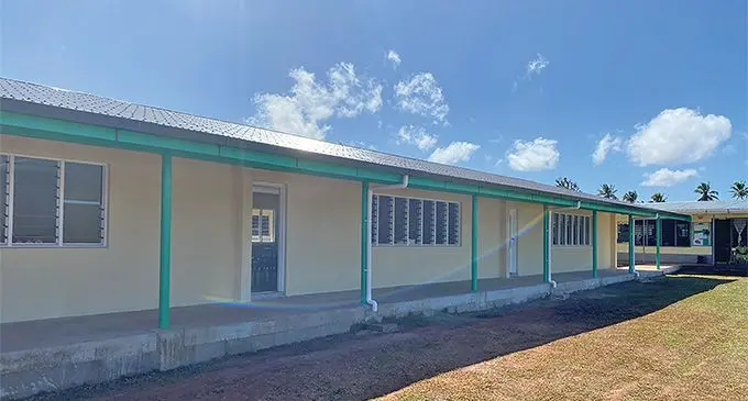 The six new classrooms of Lekutu Secondary School in Bua Photo: Australian High Commission