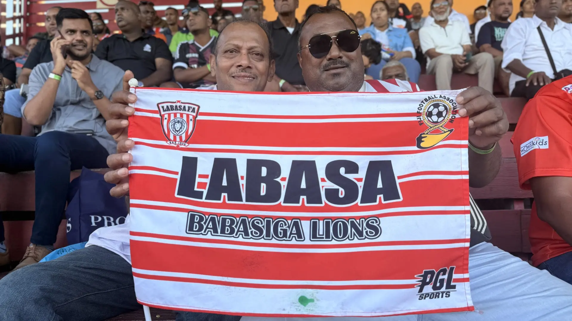 Labasa fans at Subrail Park in Labasa on June 19, 2026. 