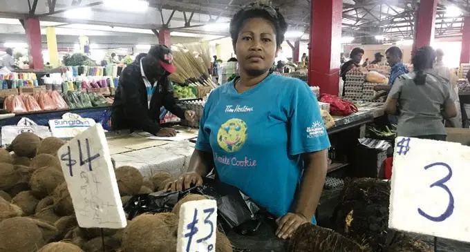 Tagilala Vulaono at Suva municipal market on May 2, 2018. 