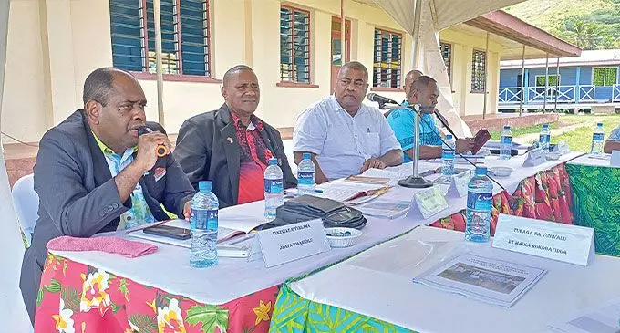 Macuata Provincial Council members during the meeting at Sasa Village on November 28, 2024. Photo: Shratika Naidu