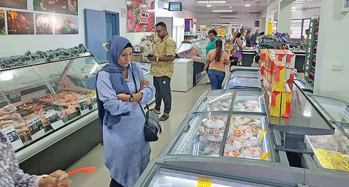 Inside the new Abbus supermarket in Nakasi. Photo: Laiseana Nasiga