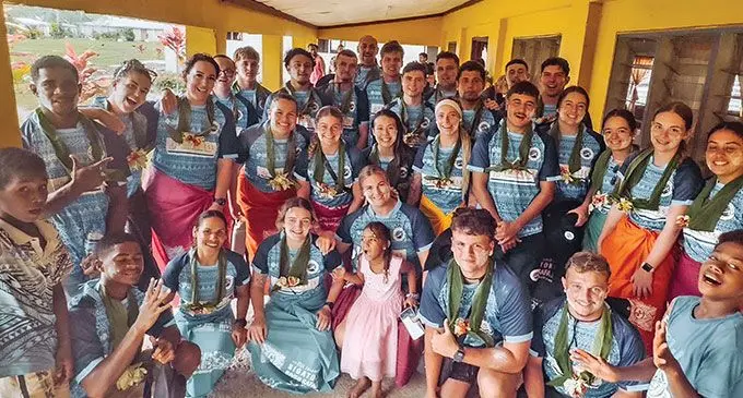 Pacific Nomads Rugby 7s joined the team at Sigatoka River Safari on January 14, 2025. Photo: Fiji Coral Coast 7s