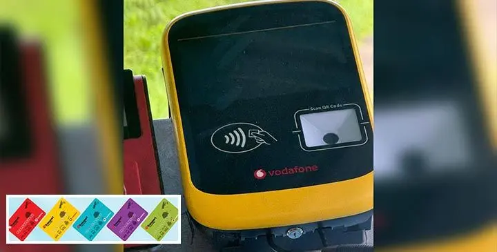 The new eTicketing Machine. Inset: The new upgraded card.