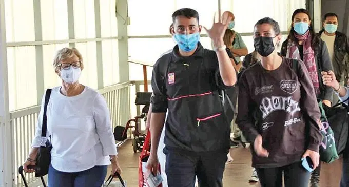 Tourists who arrived at the Nadi International Airport on December 2, 2021.  Photo: Airports Fiji Limited
