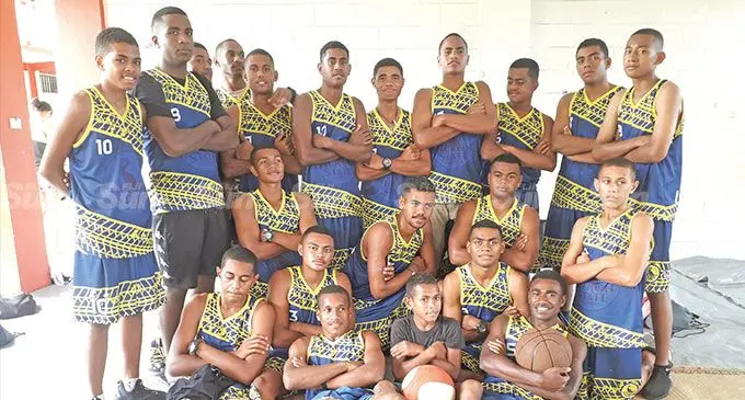 The Ratu Kadavulevu School basketball teams at Yat Sen Secondary School on October 14, 2022. Photo: Sereana Salalo