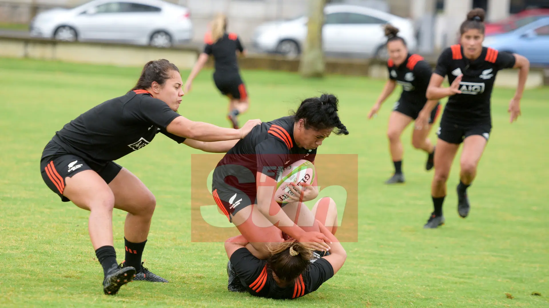 New Zealand Womens sevens side during training at Albert Park fot Oceania Sevens Championship on November 5, 2019. Photo: Ronald Kumar.