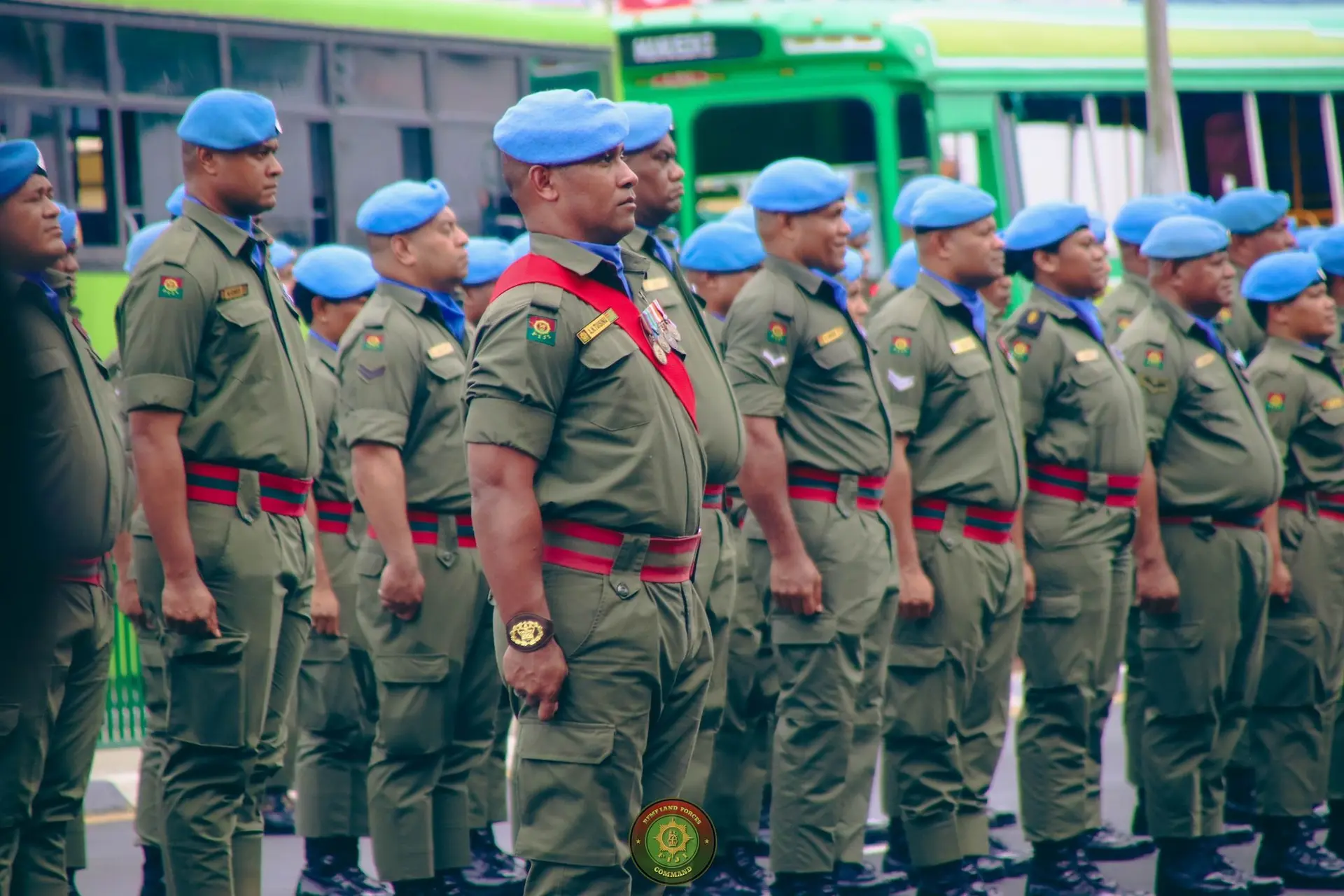 Returning peacekeepers from Iraq in December last year. 