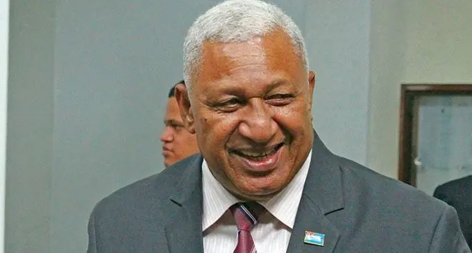 Prime Minister Voreqe Bainimarama.  