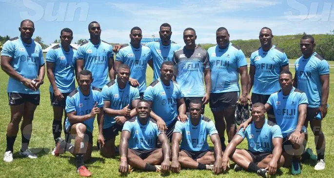 Nadroga rugby players in the Fiji Airways Fijian Drua squad at Lawaqa Park, Sigatoka on October 11, 2019. Photo: Mereleki Nai